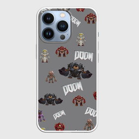 Чехол для iPhone 13 Pro с принтом MONSTER PATTERN | DOOM в Петрозаводске,  |  | demons | devil | doom | doom eternal | doom slayer | hell | pettern | slayer | ад | демон | демоны | дум | монстрики | монстры | паттерн