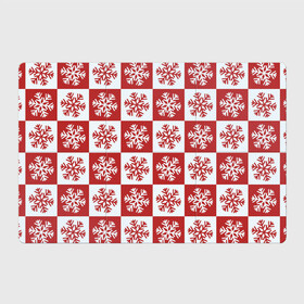 Магнитный плакат 3Х2 с принтом Шахматные Снежинки в Петрозаводске, Полимерный материал с магнитным слоем | 6 деталей размером 9*9 см | зима | новогоднее настроение | новый год | снежинки | шахматные снежинки | шахматы