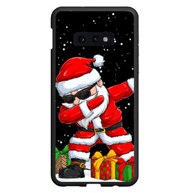 Чехол для Samsung S10E с принтом SANTA, DAB в Петрозаводске, Силикон | Область печати: задняя сторона чехла, без боковых панелей | Тематика изображения на принте: 2021 | 2022 | bad | christmas | dab | happy | merry | merry christmas | new year | santa | snow | sweater | ugly christmas | winter | деб | дэб | зима | новогодний | новогодняя | новый год | рождественский | рождественский свитер | рождеств