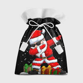Подарочный 3D мешок с принтом SANTA, DAB в Петрозаводске, 100% полиэстер | Размер: 29*39 см | 2021 | 2022 | bad | christmas | dab | happy | merry | merry christmas | new year | santa | snow | sweater | ugly christmas | winter | деб | дэб | зима | новогодний | новогодняя | новый год | рождественский | рождественский свитер | рождеств