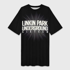 Платье-футболка 3D с принтом Underground Sixteen  Linkin Park в Петрозаводске,  |  | chester bennington | linkin park | linking | lp | rock | альтернативный | ленкин | линкин парк | линкинпарк | лп | майк | метал | музыкант | ню | нюметал | певец | рок группа | рэп | честер беннингтон | шинода | электроник