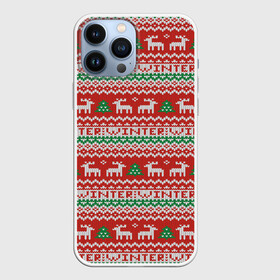 Чехол для iPhone 13 Pro Max с принтом Deer Christmas Pattern в Петрозаводске,  |  | background | christmas | christmas pattern | deer | herringbone | holiday | knitted pattern | new year | pattern | texture | tree | вязаный узор | елка | елочка | новогодний узор | новый год | олени | паттерн | праздник | рождество | текстура | узор | фон