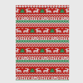 Скетчбук с принтом Deer Christmas Pattern в Петрозаводске, 100% бумага
 | 48 листов, плотность листов — 100 г/м2, плотность картонной обложки — 250 г/м2. Листы скреплены сверху удобной пружинной спиралью | background | christmas | christmas pattern | deer | herringbone | holiday | knitted pattern | new year | pattern | texture | tree | вязаный узор | елка | елочка | новогодний узор | новый год | олени | паттерн | праздник | рождество | текстура | узор | фон