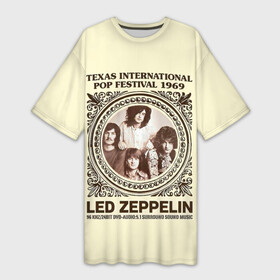 Платье-футболка 3D с принтом Led Zeppelin  Texas International Pop Festival 1969 в Петрозаводске,  |  | led | led zep | led zeppelin | ledzep | lz | zoso | альбом | джимми пейдж | джон генри бонэм | джон пол джонс | зосо | лед зепелен | лед зеппелин | ледзепелен | ледзеппелин | роберт плант | рок группа