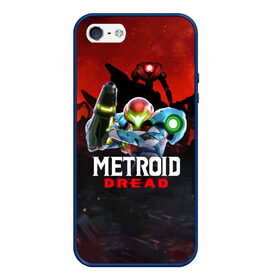 Чехол для iPhone 5/5S матовый с принтом Metroid Dread Самус Аран в Петрозаводске, Силикон | Область печати: задняя сторона чехла, без боковых панелей | aran | dread | mercurysteam | metroid | nintendo | samus | samus aran | самус аран