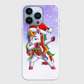 Чехол для iPhone 13 Pro с принтом Xmas Unicorn Dabbing   Рождественский Единорог Даб в Петрозаводске,  |  | christmas | dabbing | santa | unicorn | даббинг | дед мороз | единорог | зима | новый год | радуга | радужный | рождество | санта | снег | снежинка | юникорн