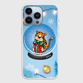 Чехол для iPhone 13 Pro с принтом Тигренок в новогоднем шаре в Петрозаводске,  |  | 2022 | год тигра | новый год | новый год 2022 | символ года | тигр | тигренок | тигрица | тигры