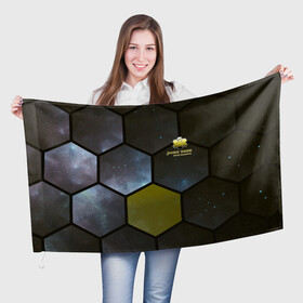 Флаг 3D с принтом JWST space cell theme в Петрозаводске, 100% полиэстер | плотность ткани — 95 г/м2, размер — 67 х 109 см. Принт наносится с одной стороны | james webb | jwst | webb | астрономия | астрофизика | вселенная | галактика | джеймс уэбб | звезды | космос | наблюдения | наука | телескоп