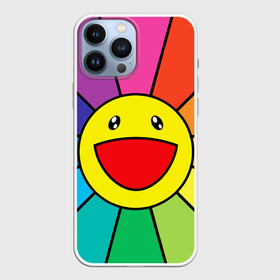 Чехол для iPhone 13 Pro Max с принтом MURAKAMI STYLE   МУРАКАМИ СТИЛЬ в Петрозаводске,  |  | cute flowers | flower superflat | flowers | gradient | murakami | pop art | superflat | takashi murakami | градиент | милые цветочки | мураками | ромашки | такаси мураками | такаши мураками | цветочки | цветы