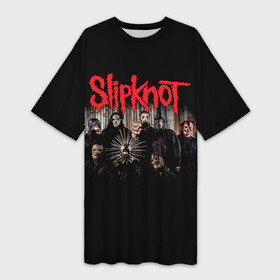 Платье-футболка 3D с принтом Slipknot .5: The Gray Chapter в Петрозаводске,  |  | slipknot | алессандро вентурелла | альбом | джей вайнберг | джеймс рут | кори тейлор | крис фен | крэйг джонс | метал | мик томсон | музыка | петля | рок группа | сид уилсон | скользящий узел | слайпкнот