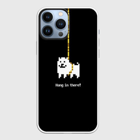 Чехол для iPhone 13 Pro Max с принтом UNDERTALE DOG НА КАНАТЕ в Петрозаводске,  |  | asriel dreemurr | chara | frisk | gaster blaster | heart | sans | undertale | азриэль дримурр | андертейл | гастер | меттатон | санс | сердце | фриск | чара