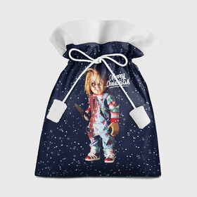Подарочный 3D мешок с принтом Новогодний Чаки / New Years Chucky в Петрозаводске, 100% полиэстер | Размер: 29*39 см | chucky | кино | кукла | монстр | новый год | нож | рождество | снег | снежинка | ужасы | хоррор | чаки
