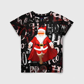 Детская футболка 3D с принтом Супер Санта в Петрозаводске, 100% гипоаллергенный полиэфир | прямой крой, круглый вырез горловины, длина до линии бедер, чуть спущенное плечо, ткань немного тянется | Тематика изображения на принте: 2021 | 2022 | christmas | happy | merry | merry christmas | new year | santa | snow | super | sweater | ugly christmas | winter | зима | новогодний | новогодняя | новый год | рождественский | рождественский свитер | рождество | санта | свит