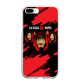 Чехол для iPhone 7Plus/8 Plus матовый с принтом СЕРИАЛ БУМАЖНЫЙ ДОМ, LA CASA DE PAPEL BELLA CIAO в Петрозаводске, Силикон | Область печати: задняя сторона чехла, без боковых панелей | bella ciao | la casa de papel | бумажный дом | ла каса де | ла каса де папель | ла каса де пепел | лакаса | сериал | фильм