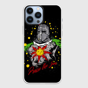 Чехол для iPhone 13 Pro Max с принтом Praise the Sun Dark Souls в Петрозаводске,  |  | ashen one | dark souls | games | praise the sun | игры | компьютерные игры | негорящий | неопалимый | рыцарь | тёмные души