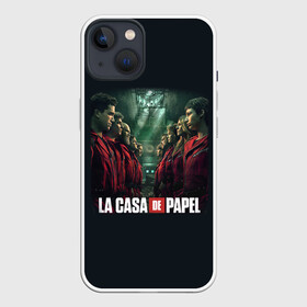 Чехол для iPhone 13 с принтом ПЕРСОНАЖИ БУМАЖНЫЙ ДОМ - LA CASA DE PAPEL в Петрозаводске,  |  | bella ciao | la casa de papel | бумажный дом | ла каса де | ла каса де папель | ла каса де пепел | лакаса | сериал | фильм