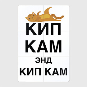 Магнитный плакат 2Х3 с принтом Просто забей на всё в Петрозаводске, Полимерный материал с магнитным слоем | 6 деталей размером 9*9 см | Тематика изображения на принте: cat | humor | joke | kitten | motto | sleep | slogan | девиз | кот | котёнок | кошка | слоган | сон | шутка | юмор
