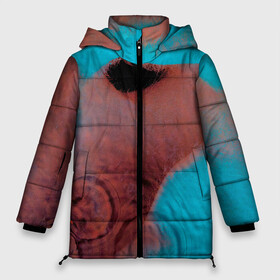 Женская зимняя куртка Oversize с принтом Meddle - Pink Floyd в Петрозаводске, верх — 100% полиэстер; подкладка — 100% полиэстер; утеплитель — 100% полиэстер | длина ниже бедра, силуэт Оверсайз. Есть воротник-стойка, отстегивающийся капюшон и ветрозащитная планка. 

Боковые карманы с листочкой на кнопках и внутренний карман на молнии | Тематика изображения на принте: pink floyd | pinkfloyd | альбом | арт | артрок | дэвид гилмор | пинк флойд | пинкфлойд | прогрессивный | психоделический | ричард райт | роджер уотерс | рок группа | сид барретт | симфонический | спэйс | эйсид
