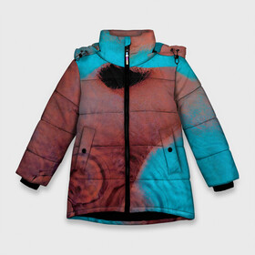 Зимняя куртка для девочек 3D с принтом Meddle - Pink Floyd в Петрозаводске, ткань верха — 100% полиэстер; подклад — 100% полиэстер, утеплитель — 100% полиэстер. | длина ниже бедра, удлиненная спинка, воротник стойка и отстегивающийся капюшон. Есть боковые карманы с листочкой на кнопках, утяжки по низу изделия и внутренний карман на молнии. 

Предусмотрены светоотражающий принт на спинке, радужный светоотражающий элемент на пуллере молнии и на резинке для утяжки. | Тематика изображения на принте: pink floyd | pinkfloyd | альбом | арт | артрок | дэвид гилмор | пинк флойд | пинкфлойд | прогрессивный | психоделический | ричард райт | роджер уотерс | рок группа | сид барретт | симфонический | спэйс | эйсид