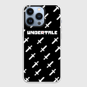 Чехол для iPhone 13 Pro с принтом UNDERTALE LOGO | СРАЖЕНИЕ, МЕЧИ в Петрозаводске,  |  | asriel dreemurr | chara | frisk | gaster blaster | heart | sans | undertale | азриэль дримурр | андертейл | гастер | меттатон | санс | сердце | фриск | чара