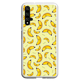 Чехол для Honor 20 с принтом Банановый Бум в Петрозаводске, Силикон | Область печати: задняя сторона чехла, без боковых панелей | банан | банановый | бананы | паттерн | прикол | фрукты