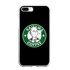 Чехол для iPhone 7Plus/8 Plus матовый с принтом ONE PUNCH MAN OK COFFEE в Петрозаводске, Силикон | Область печати: задняя сторона чехла, без боковых панелей | one punch man | onepunch man | onepunchman | oppai | saitama | ван панч мен | ванпанч мен | ванпанчмен | макото миядзаки | сайтама | человек один удар