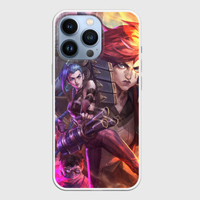 Чехол для iPhone 13 Pro с принтом Arcane: League of Legends | Main Characters в Петрозаводске,  |  | arcane | arcane league of legends | cartoon | jinx | league of legends | main characters | mult | stim punk | stimpunk | vay | way | аркеин | аркейн | вай | главные герои | джинкс | мульт | мультик | паудер | порох | психопатка | рыжая | синег