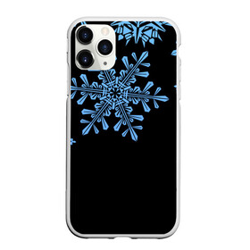 Чехол для iPhone 11 Pro матовый с принтом Минималистичные Снежинки в Петрозаводске, Силикон |  | зима | минимализм | новый год | снег | снегопад | снежинки