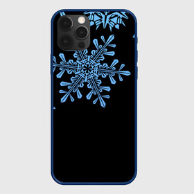 Чехол для iPhone 12 Pro Max с принтом Минималистичные Снежинки в Петрозаводске, Силикон |  | зима | минимализм | новый год | снег | снегопад | снежинки