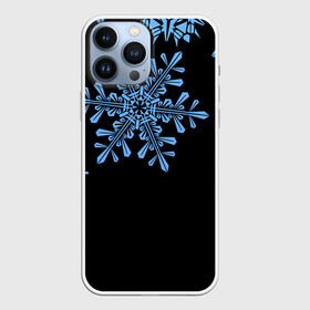 Чехол для iPhone 13 Pro Max с принтом Минималистичные Снежинки в Петрозаводске,  |  | зима | минимализм | новый год | снег | снегопад | снежинки