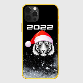 Чехол для iPhone 12 Pro с принтом Новогодний тигр 2022. в Петрозаводске, силикон | область печати: задняя сторона чехла, без боковых панелей | 2022 | happy new year | merry christmas | год тигра | зима близко | нг | новогодний | новогодний тигр | новогодняя символика | новый год | новый год 2022 | рождество | символ 2022 года | снег | снежинки | тигр
