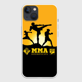 Чехол для iPhone 13 с принтом ММА (Mixed Martial Arts) в Петрозаводске,  |  | bellator | boxing | fight club | mixed martial arts | ufc | айкидо | беллатор | боевые искусства | боец | бои | бои без правил | бойцовский клуб | бокс | борьба | воин | джиуджитсу | дзюдо | единоборства | карате | кикбоксинг