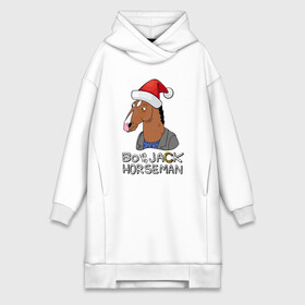 Платье-худи хлопок с принтом Bo Ho Ho Jack Horseman в Петрозаводске,  |  | 2022 | 2022 год | happy new year | santa | год тигра | дед мороз | каникулы | мороз | новогодний свитер | новый год | новый год 2022 | новый год тигра | оливье | праздник | рождество | санта клаус | свитер новогодний