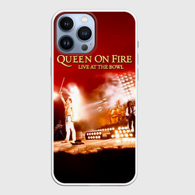 Чехол для iPhone 13 Pro Max с принтом Queen on Fire   Live at the Bowl в Петрозаводске,  |  | freddie mercury | paul rodgers | queen | quen | альбом | брайан мэй | глэм | джон дикон | квин | королева | куин | меркури | меркьюри | музыкант | мэркури | певец | песня | поп | роджер тейлор | рок группа | фаррух булсара