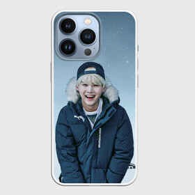 Чехол для iPhone 13 Pro с принтом MIN YOONGI BTS WINTER в Петрозаводске,  |  | bt21 | bts | fake love | hoseok | jhope | jimin | jin | jungkook | namjoon | rm | taehyung | v | бантан | бт21 | бтс | ви | джей хоуп | джин | зима | намджун | новый год | рм | снег | спринг дэй | тэхен | хосок | чимин | чонгук | шуга | юнги