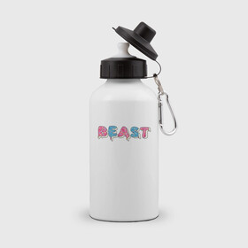 Бутылка спортивная с принтом Mr Beast - Art 1 в Петрозаводске, металл | емкость — 500 мл, в комплекте две пластиковые крышки и карабин для крепления | Тематика изображения на принте: mr beast | youtube | арты | блогеры | мистер бист | ютуберы