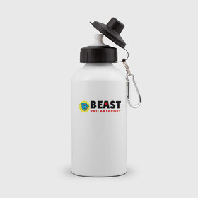 Бутылка спортивная с принтом Mr Beast Philanthropy в Петрозаводске, металл | емкость — 500 мл, в комплекте две пластиковые крышки и карабин для крепления | arts | mr beast | youtube | арт | арты | блогеры | мистер бист | ютуб | ютуберы