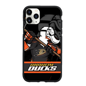 Чехол для iPhone 11 Pro Max матовый с принтом Анахайм Дакс Anaheim Ducks в Петрозаводске, Силикон |  | Тематика изображения на принте: anaheim | anaheim ducks | ducks | hockey | nhl | usa | дакс | нхл | спорт | сша | хоккей | шайба