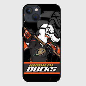 Чехол для iPhone 13 с принтом Анахайм Дакс Anaheim Ducks в Петрозаводске,  |  | Тематика изображения на принте: anaheim | anaheim ducks | ducks | hockey | nhl | usa | дакс | нхл | спорт | сша | хоккей | шайба