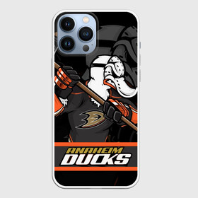 Чехол для iPhone 13 Pro Max с принтом Анахайм Дакс, Anaheim Ducks в Петрозаводске,  |  | anaheim | anaheim ducks | ducks | hockey | nhl | usa | дакс | нхл | спорт | сша | хоккей | шайба