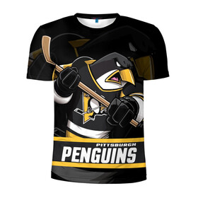 Мужская футболка 3D спортивная с принтом Питтсбург Пингвинз Pittsburgh Penguins в Петрозаводске, 100% полиэстер с улучшенными характеристиками | приталенный силуэт, круглая горловина, широкие плечи, сужается к линии бедра | hockey | nhl | penguins | pittsburg | pittsburgh | pittsburgh penguins | usa | нхл | пингвинз | питтсбург | питтсбург пингвинз | спорт | сша | хоккей | шайба