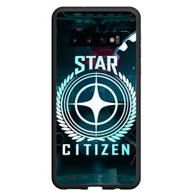 Чехол для Samsung Galaxy S10 с принтом Star Citizen (Стар Ситизен) в Петрозаводске, Силикон | Область печати: задняя сторона чехла, без боковых панелей | squadron 42 | star citizen | галактика | игры | космического симулятора | космос