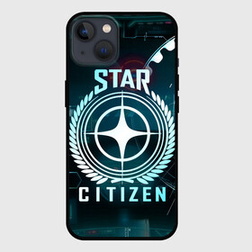 Чехол для iPhone 13 с принтом Star Citizen (Стар Ситизен) в Петрозаводске,  |  | Тематика изображения на принте: squadron 42 | star citizen | галактика | игры | космического симулятора | космос