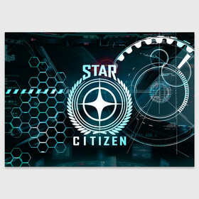 Поздравительная открытка с принтом Star Citizen (Стар Ситизен) в Петрозаводске, 100% бумага | плотность бумаги 280 г/м2, матовая, на обратной стороне линовка и место для марки
 | squadron 42 | star citizen | галактика | игры | космического симулятора | космос