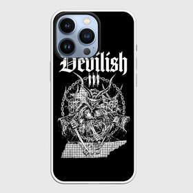 Чехол для iPhone 13 Pro с принтом Devilish trio 615 в Петрозаводске,  |  | develish trio | devilish trio | hip hop | rap | rep | девелишь трио | исполнители | исполнитель | музыка | реп