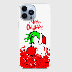 Чехол для iPhone 13 Pro Max с принтом Merry Christmas Grinch в Петрозаводске,  |  | 2022 | grinch | happy new year | merry christmas | год тигра | гринч | зима близко | нг | новогодний | новый год | новый год 2022 | рождество | снег | снежинки