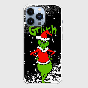 Чехол для iPhone 13 Pro с принтом Grinch На всех обиделся. в Петрозаводске,  |  | 2022 | grinch | happy new year | merry christmas | год тигра | гринч | зима близко | нг | новогодний | новый год | новый год 2022 | рождество | снег | снежинки