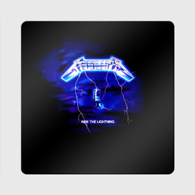 Магнит виниловый Квадрат с принтом Ride the Lightning   Metallica в Петрозаводске, полимерный материал с магнитным слоем | размер 9*9 см, закругленные углы | hard | heavy | james hetfield | kirk hammett | lars ulrich | metallica | music | robert trujillo | rock band | thrash | thrashmetal | альбом | джеймс хэтфилд | кирк хэмметт | ларс ульрих | метал | металика | металлика | музыка | роберт трухильо | рок груп