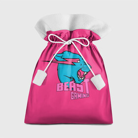 Подарочный 3D мешок с принтом Mr Beast Gaming Full Print (Pink edition) в Петрозаводске, 100% полиэстер | Размер: 29*39 см | Тематика изображения на принте: gamer | games | gaming | mr beast | mrbeast | youtube | блогеры | игры | мистер бист | ютуберы