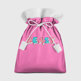 Подарочный 3D мешок с принтом Mr Beast Donut (Pink edition) в Петрозаводске, 100% полиэстер | Размер: 29*39 см | arts | mr beast | mrbeast | youtube | арты | блогеры | мистер бист | прикольные надписи | ютуб | ютуберы